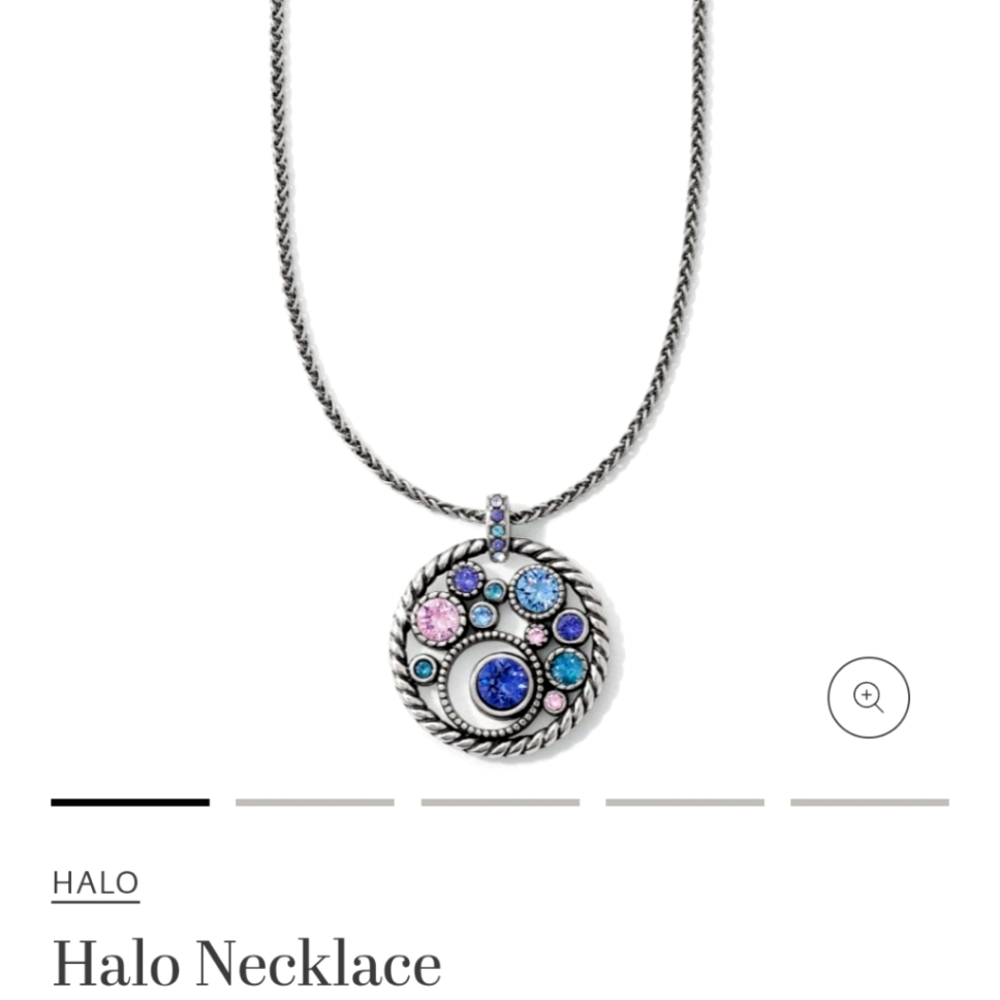 NWT Brighton Halo Necklace With Crystals